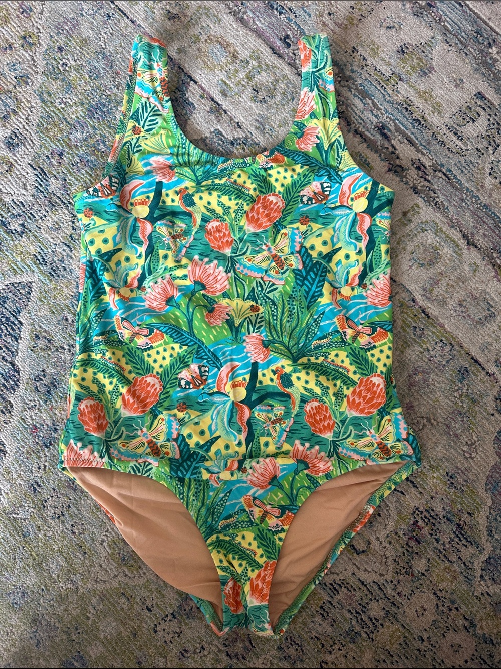 J Crew Crewcuts Floral One-Piece Swimsuit - Size 12